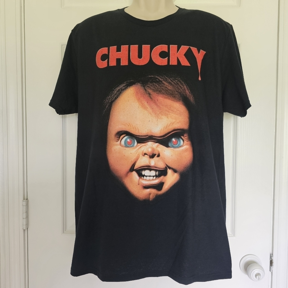 CHUCKY Crewneck Short Sleeve Graphic T-Shirt Size L - Picture 4 of 9